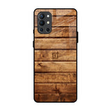 Wooden Planks OnePlus 9R Glass Back Cover Online