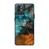 Golden Splash OnePlus 9R Glass Back Cover Online