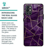 Geometric Purple Glass Case For OnePlus 9R