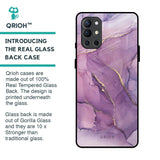 Purple Gold Marble Glass Case for OnePlus 9R