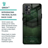 Green Leather Glass Case for OnePlus 9R