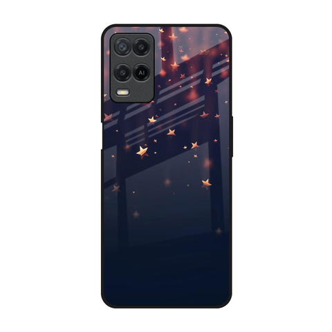 Falling Stars Realme 8 Glass Back Cover Online