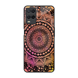 Floral Mandala Realme 8 Glass Back Cover Online