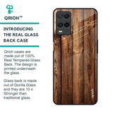 Timber Printed Glass Case for Realme 8