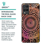 Floral Mandala Glass Case for Realme 8