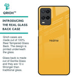 Fluorescent Yellow Glass case for Realme 8