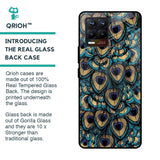 Peacock Feathers Glass case for Realme 8