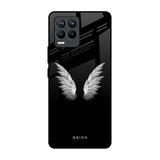 White Angel Wings Realme 8 Pro Glass Back Cover Online