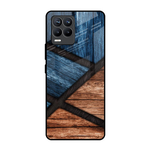 Wooden Tiles Realme 8 Pro Glass Back Cover Online