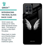 White Angel Wings Glass Case for Realme 8 Pro