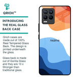 Wavy Color Pattern Glass Case for Realme 8 Pro