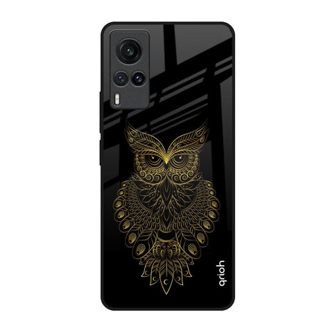 Golden Owl Vivo X60 Glass Back Cover Online