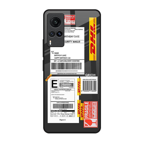Cool Barcode Label Vivo X60 Glass Back Cover Online