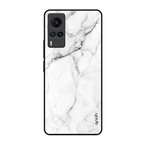 Modern White Marble Vivo X60 Glass Back Cover Online