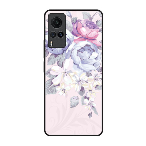 Elegant Floral Vivo X60 Glass Back Cover Online