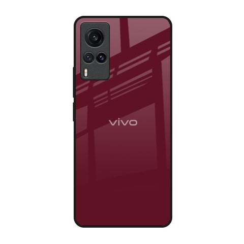 Classic Burgundy Vivo X60 Glass Back Cover Online