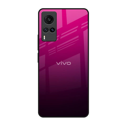 Purple Ombre Pattern Vivo X60 Glass Back Cover Online