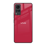 Solo Maroon Vivo X60 Glass Back Cover Online