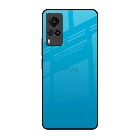 Blue Aqua Vivo X60 Glass Back Cover Online