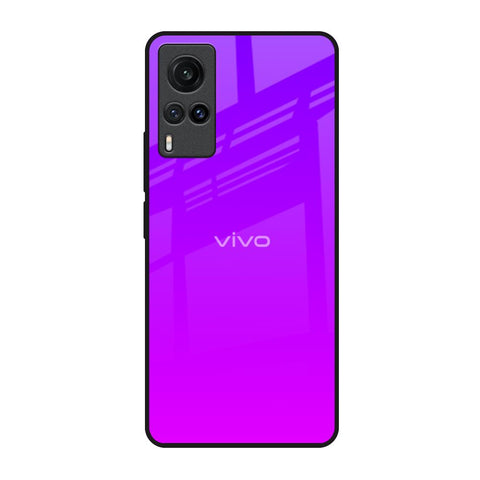 Purple Pink Vivo X60 Glass Back Cover Online