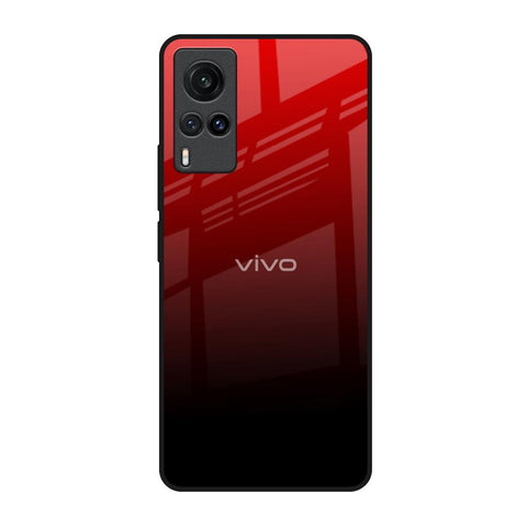 Maroon Faded Vivo X60 Glass Back Cover Online