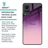 Purple Gradient Glass case for Vivo X60