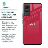 Solo Maroon Glass case for Vivo X60