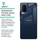 Overshadow Blue Glass Case For Vivo X60