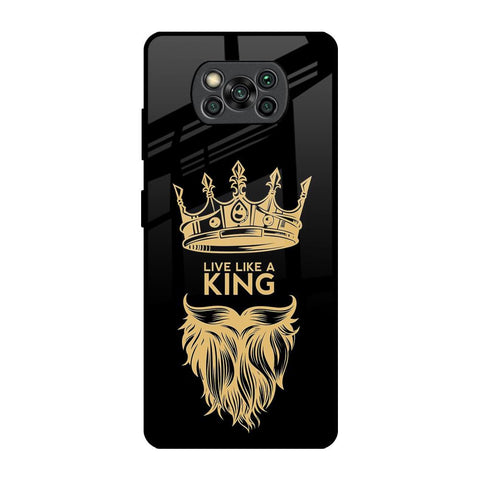 King Life Poco X3 Pro Glass Back Cover Online