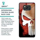 Red Skull Glass Case for Poco X3 Pro
