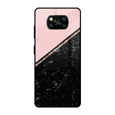 Marble Texture Pink Poco X3 Pro Glass Cases & Covers Online