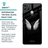 White Angel Wings Glass Case for Realme C25