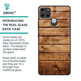 Wooden Planks Glass Case for Realme C25