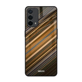 Diagonal Slash Pattern Oppo F19 Glass Back Cover Online