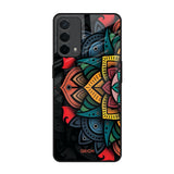 Retro Gorgeous Flower Oppo F19 Glass Back Cover Online