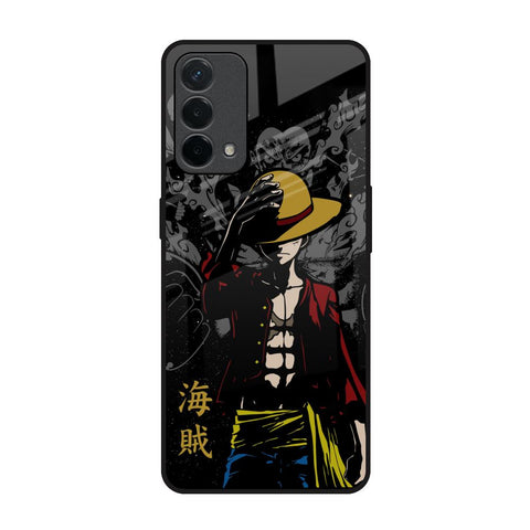 Dark Luffy Oppo F19 Glass Back Cover Online