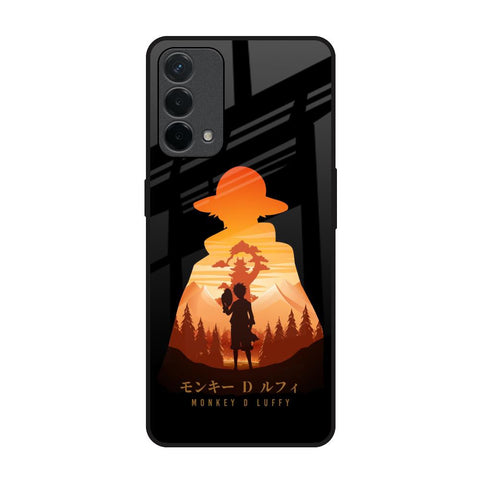 Luffy One Piece Oppo F19 Glass Back Cover Online