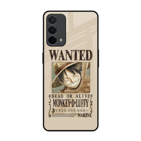 Luffy Wanted Oppo F19 Glass Back Cover Online