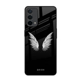 White Angel Wings Oppo F19 Glass Back Cover Online