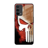 Red Skull Oppo F19 Glass Back Cover Online