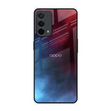 Smokey Watercolor Oppo F19 Glass Back Cover Online