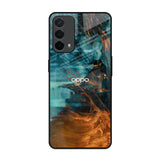 Golden Splash Oppo F19 Glass Back Cover Online