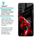 Red Angry Lion Glass Case for Oppo F19