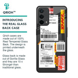 Cool Barcode Label Glass Case For Oppo F19