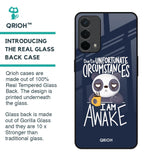 Struggling Panda Glass Case for Oppo F19