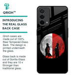 Anime Red Moon Glass Case for Oppo F19