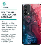 Blue & Red Smoke Glass Case for Oppo F19