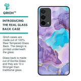 Alcohol ink Marble Glass Case for Oppo F19