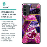 Electroplated Geometric Marble Glass Case for Oppo F19