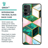 Seamless Green Marble Glass Case for Oppo F19